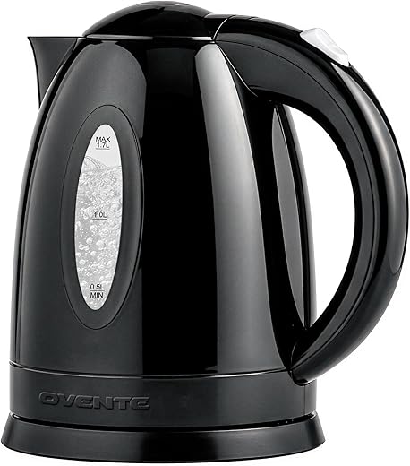 OVENTE KP72B 1.7L Fast-Boil Electric Kettle, Auto-Off