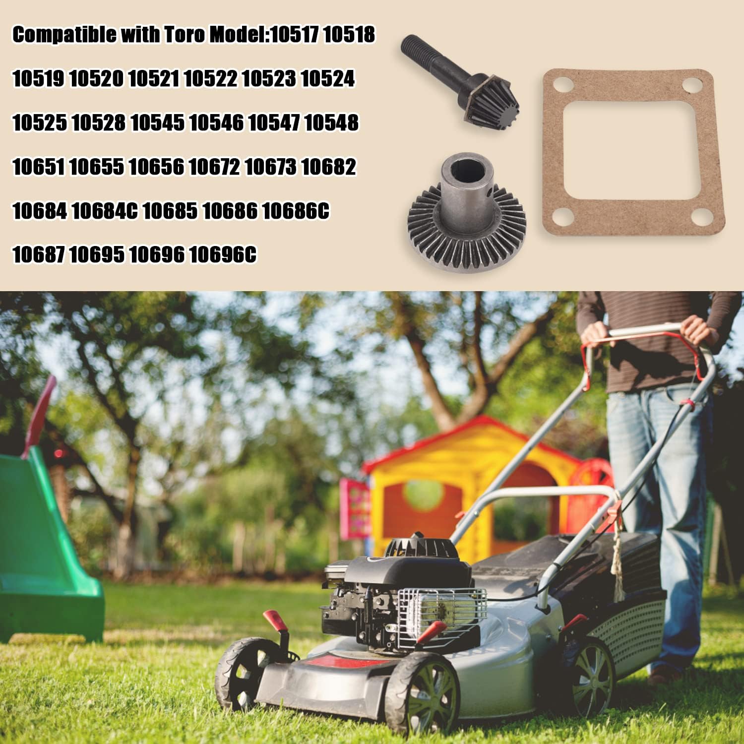 Ohoho 104-8671 92-5790 105-6839 Transmission Gear Kit Compatible with Toro LawnBoy Lawnmower - Fits Model: 10321 10415 10416 10418 10420 10421 10422 10515 10516