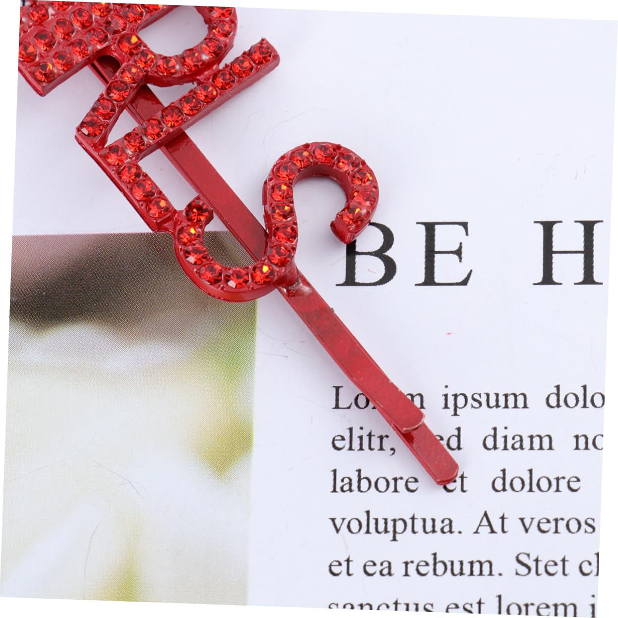 POPETPOP 9stücke Buchstaben-haarspangen Für Damen Rote Haarclips Mit Englischen Wörtern Für Besondere Anlässe Und Alltag Perfektes Accessoire Für Jede Frisur