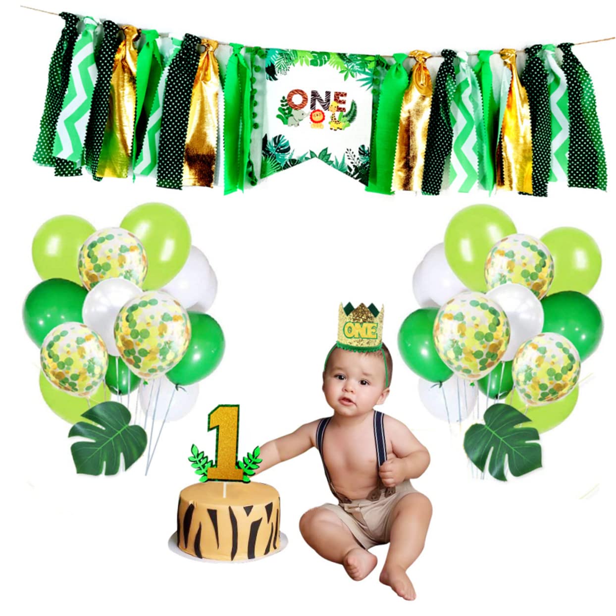 Ciieeo 1pc Birthday Decor Cartoon Printing Hanging Banners Burlap Banner Merry Birthday Banner Sign Shower Banner 1st Glitter Ornaments Animal Child Happy Birthday