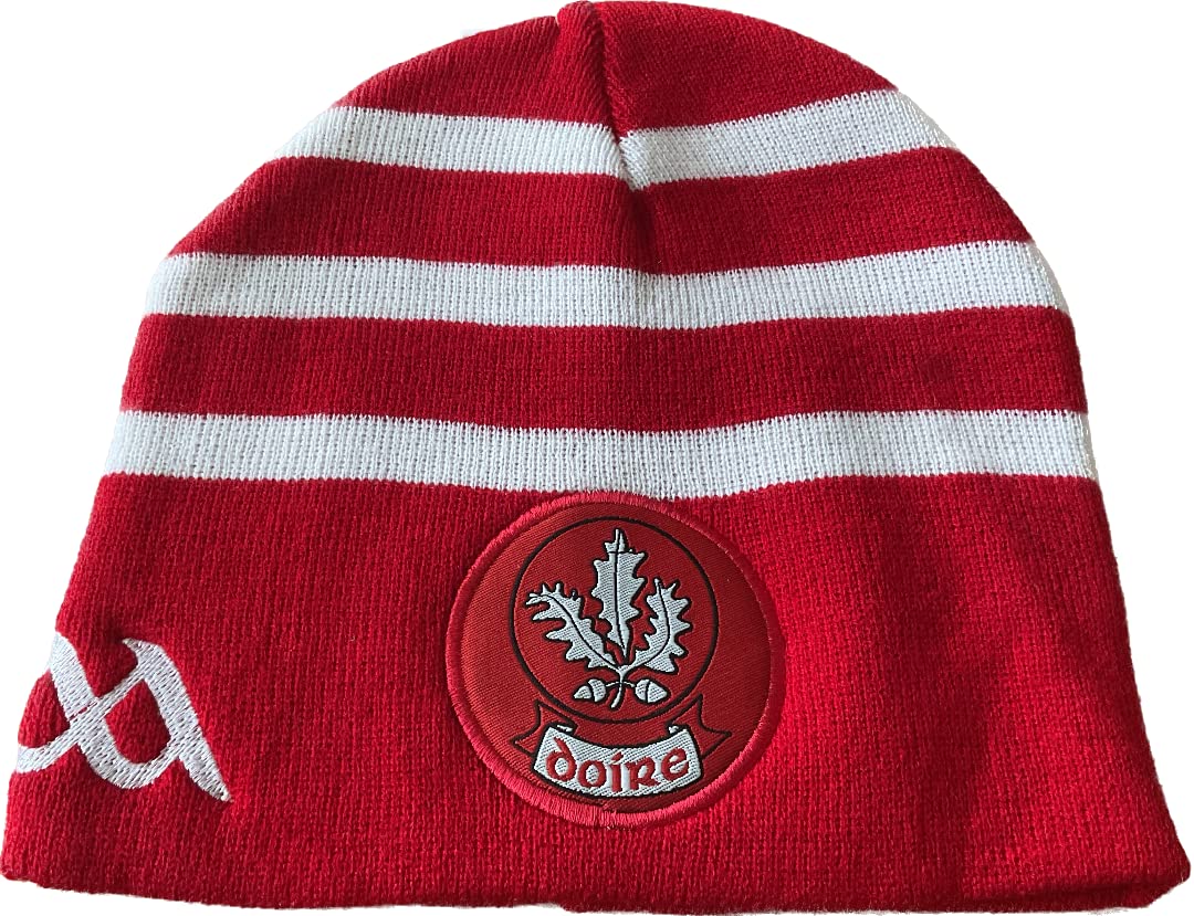 Official GAA Ireland County DERRY red retro Style Beanie hat very rare limited Stock