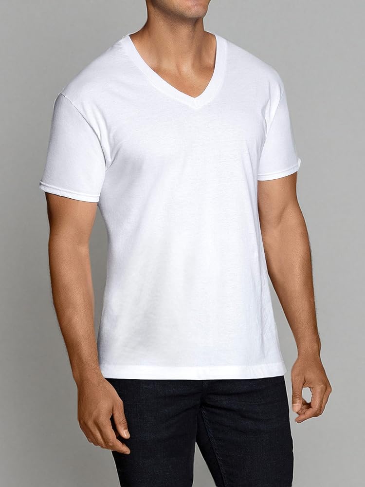 トップス 70s FRUIT OF THE LOOM V-neck plane tee vintage 70s BLANK WHITE FRUIT OF THE LOOM V-NECK T-Shirt XS