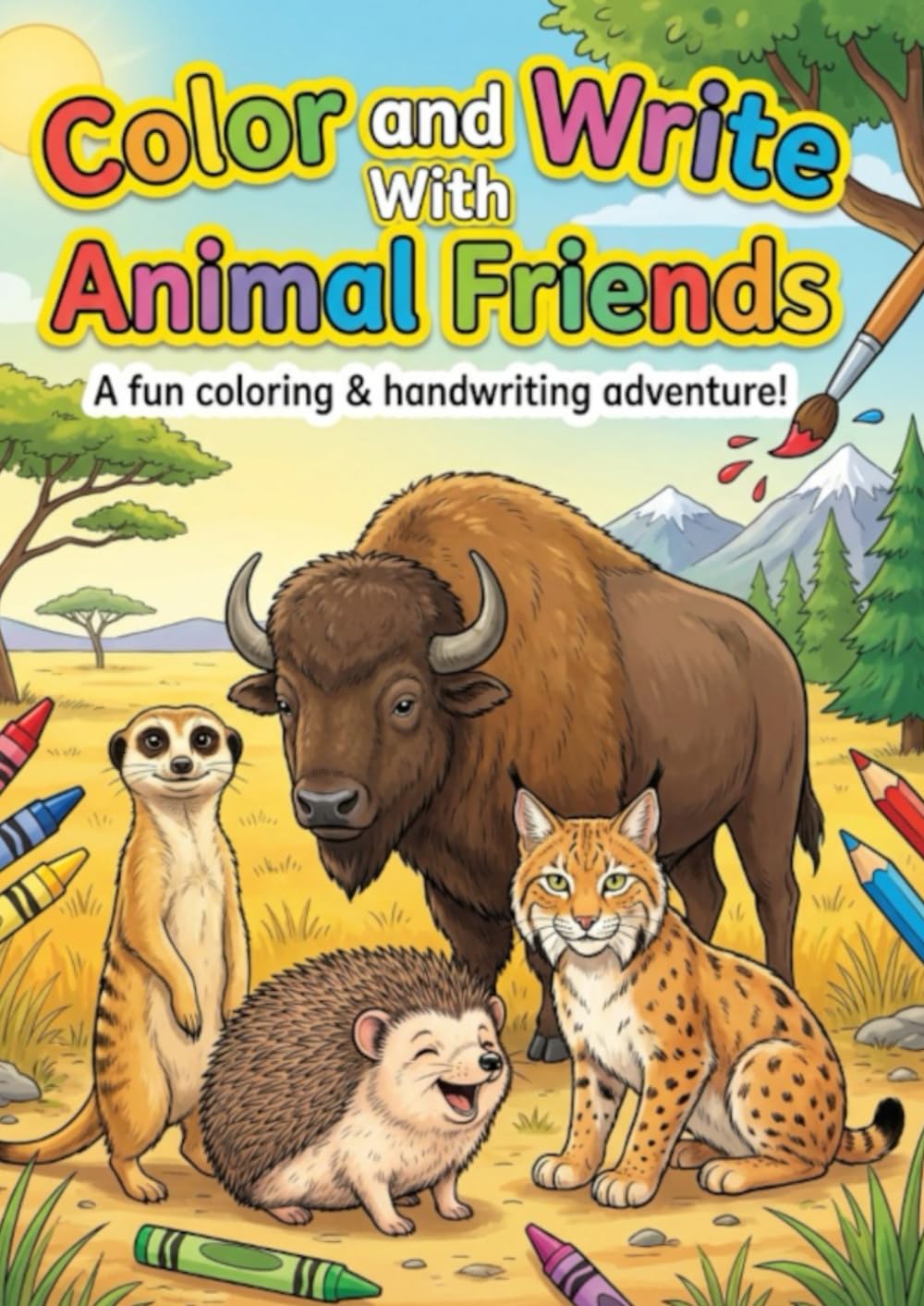 Color and Write with Animal Friends: A fun coloring & handwriting adventure!