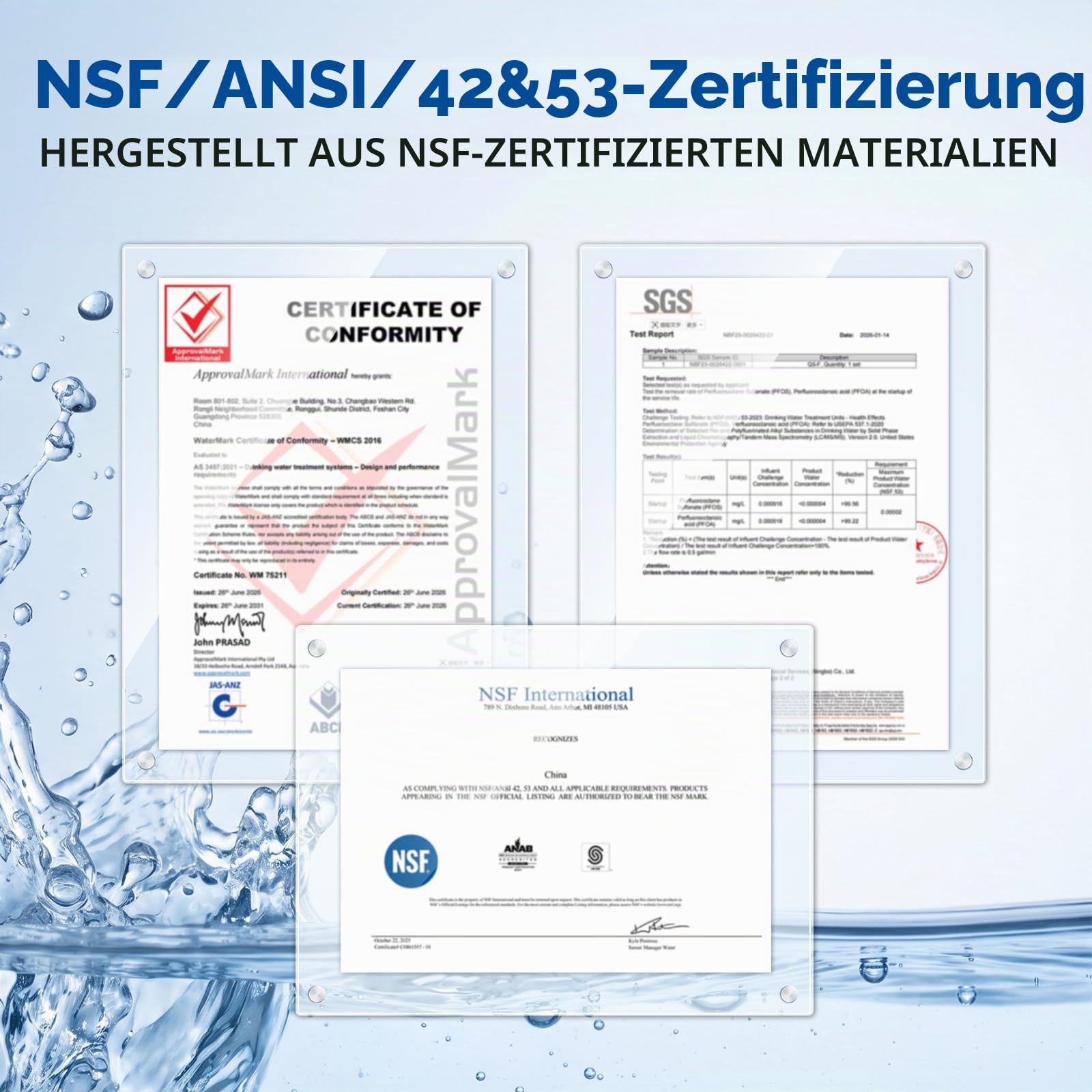 SY GOODLIFE Untertisch Wasserfilter System, 0,01 Mikron, 8000 Gallonen