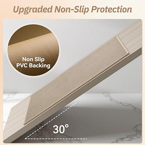 Miniatura 3 de PADOOR Bath Mats for Bathroom Rugs Non Slip Washable Absorbent Bath Mats Quick Dry,Upgraded Soft PVC Backing Ultra Thin Bathroom Rug Fit Under