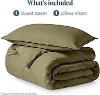 Vista 19 de Bare Home Funda de edredón extra larga – Premium 1800 súper suave – Funda de edredón ligera y fresca – Ropa de cama suave y transpirable