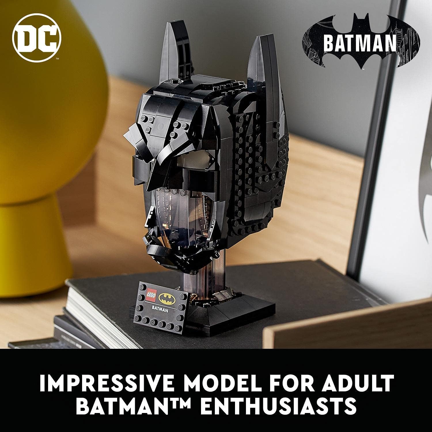 LEGO 76182 DC Batman: Cowl Mask, Model Kit for Adults to Build Collectible Classic Superhero Helmet - Image 3