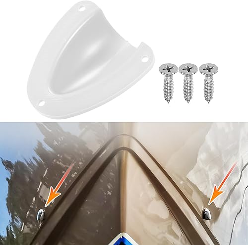 Miniatura 2 de X AUTOHAUX 1 par de cubierta de alambre de barco marino de 2.91 x 2.64 x 1.02 pulgadas, cubierta de cable de alambre para transductor, cubierta de