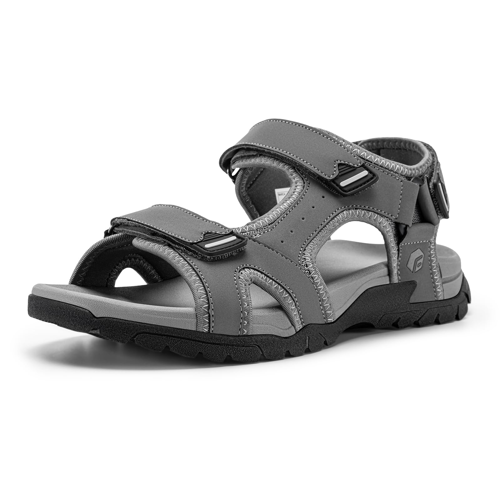 FitVille Sandalias Deportivas Hombre Anchas - Sandalias de Exterior con Cierre de Contacto Antideslizantes Ligeras Zapatos de Trekking Transpirables para Verano