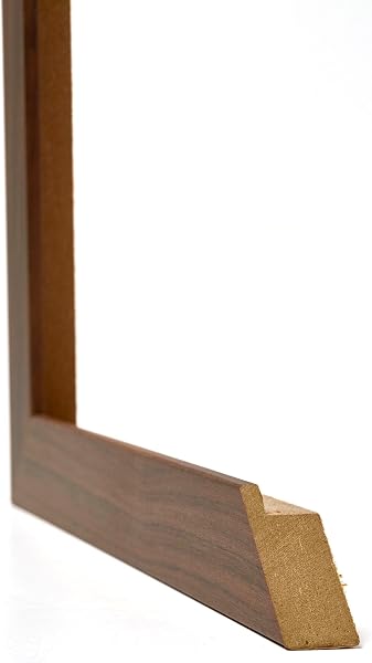yd. Your Decoration - Cornice 35x35 cm - Cornice Decorativa Parete in Legno con Vetro in acryl - Antiriflesso - Ottima Qualità - Noce Scuro - Mura - 4
