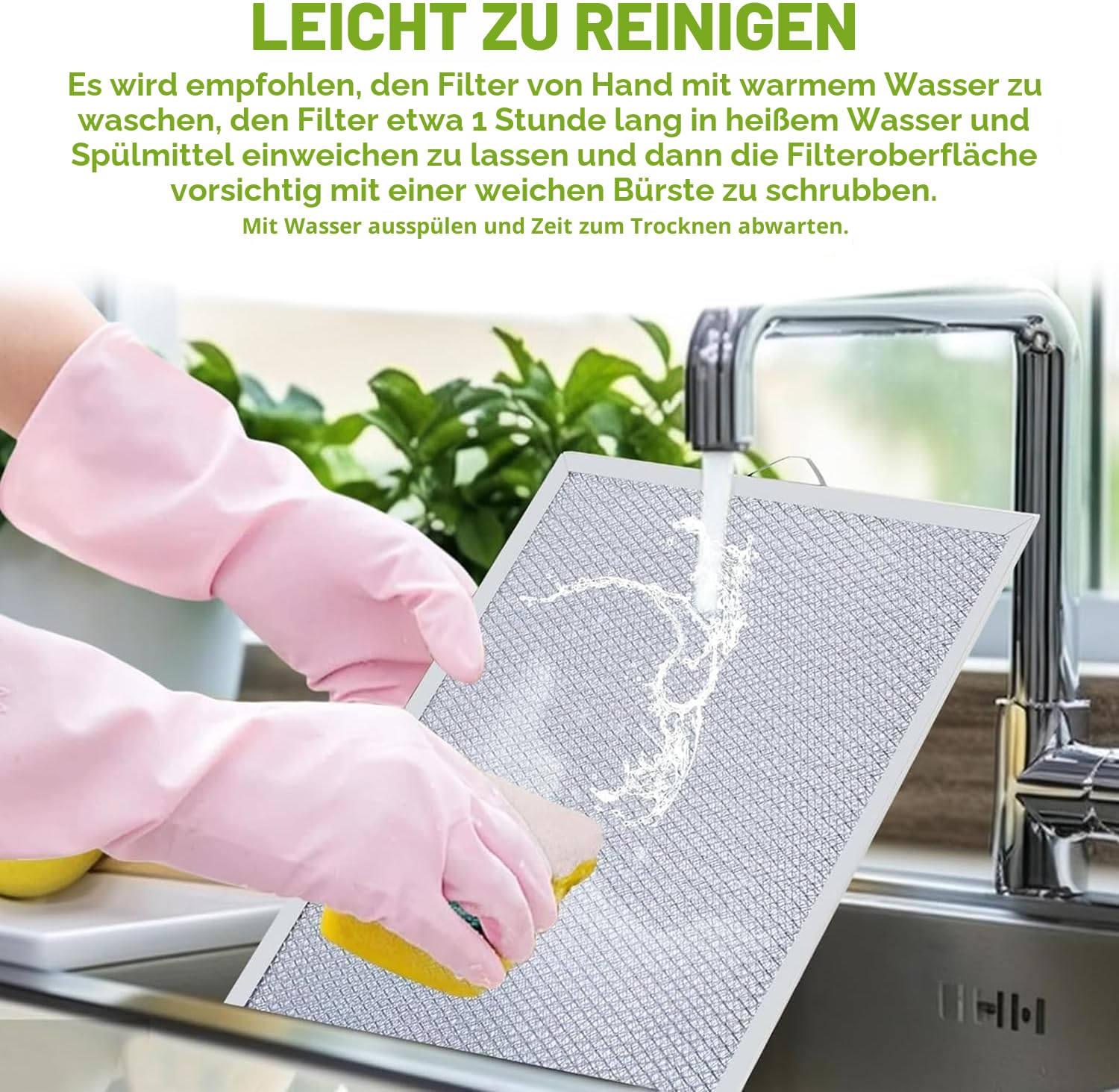2Pcs 320mm x 260mm Dunstabzugshaube Filter für Dunstabzugshaube Filtergitter, Aluminum Metallfettfilter mit 5 Schichten Cooker Hood Filters