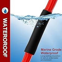 Vista 6 de CHANZON - Relación 3:1 - Rollo de 80 pies - Tubo termorretráctil de 5/8" (15mm) - Grado marino, impermeable, forro adhesivo