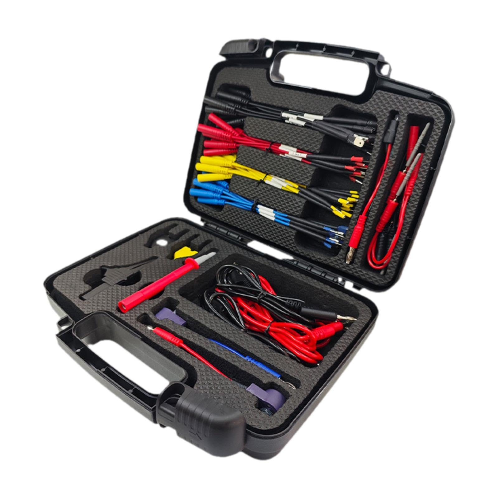 68 Piezas Multímetro Kit de Cables de Prueba Accesorios Multifunción con Terminales de Silicona y Adaptadores de Banana Plug Adecuado para Industria