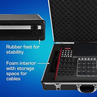 ANALOG CASES MPC X Case - Ultra-Lightweight UNISON Hard Case | Ultra-Lightweight and Durable Aluminum Case, Die-Cut Foam Padded Interior With Cable Storage Space, Comfortable Padded Handle