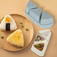 Vista 6 de HIBILDER 6 in 1 Onigiri Mold Triangle Sushi Mold Once Quickly Make 6pcs Sushi - Multifunctional Rice Ball Mold for Making and Storing Sushi