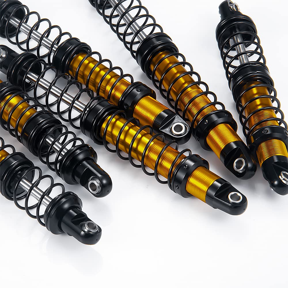 4 szt. metalowy amortyzator olejowy 70/80/90/100/110/120 mm do Axial SCX10 90046 TRX-4 TRX-6 1/10 RC Crawler Car Parts(90mm 4Pcs)