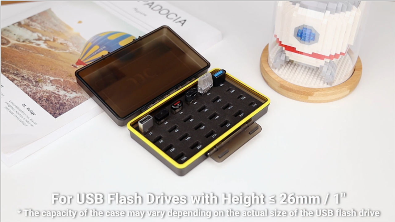 Amazon.com: Mini USB Flash Drive Case for 20 USB A & 4 USB C