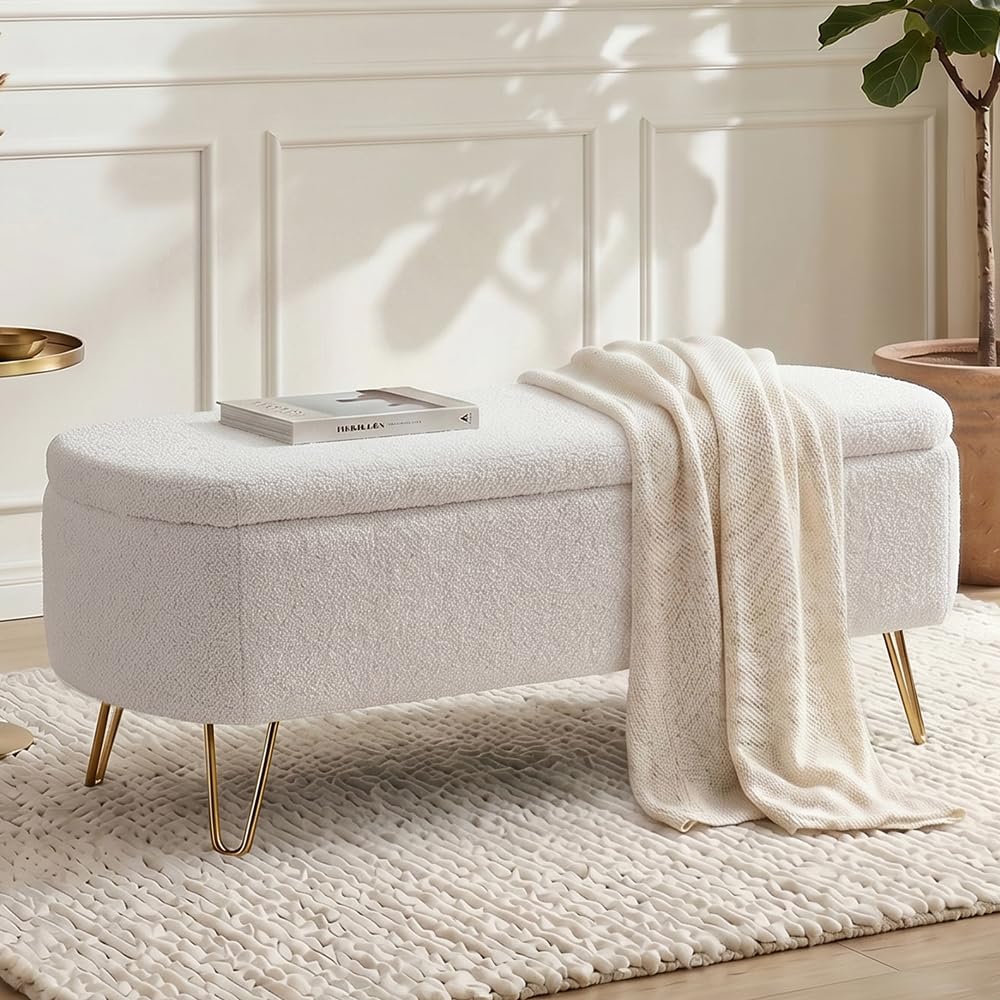 Sudwesto Modern Storage Ottoman Bench