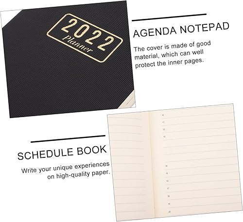 Miniatura 3 de MAGICLULU 4 Pcs 2022 Agenda Book Agenda Notepad Schedule Notepad Blank Calendar Blank Notebooks Appointment Book 2022 Work Notebooks Appointment