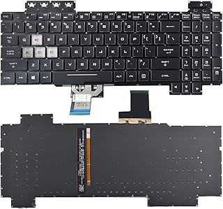 Replacement Keyboard Compatible with Asus TUF Gaming FX505 FX505DD FX505DV FX505DU FX505DY FX505GD FX505GE FX505GM FX505GT TUF705DD TUF705DT TUF705DUFX86 Serie RGB Backlight