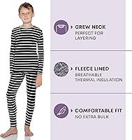 Vista 74 de Rocky Ropa interior térmica para niños, ropa interior larga para niños, capa base para clima frío/esquí Jade