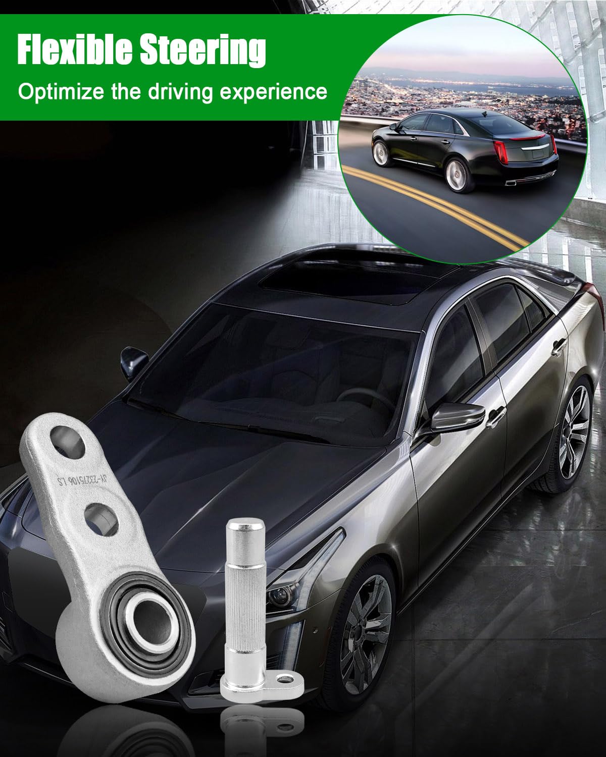 4-Piece Front Knuckle Bushing Ball Joint Kit For Cadillac XTS, Buick Envision, Lacrosse, Regal (2012-2019)