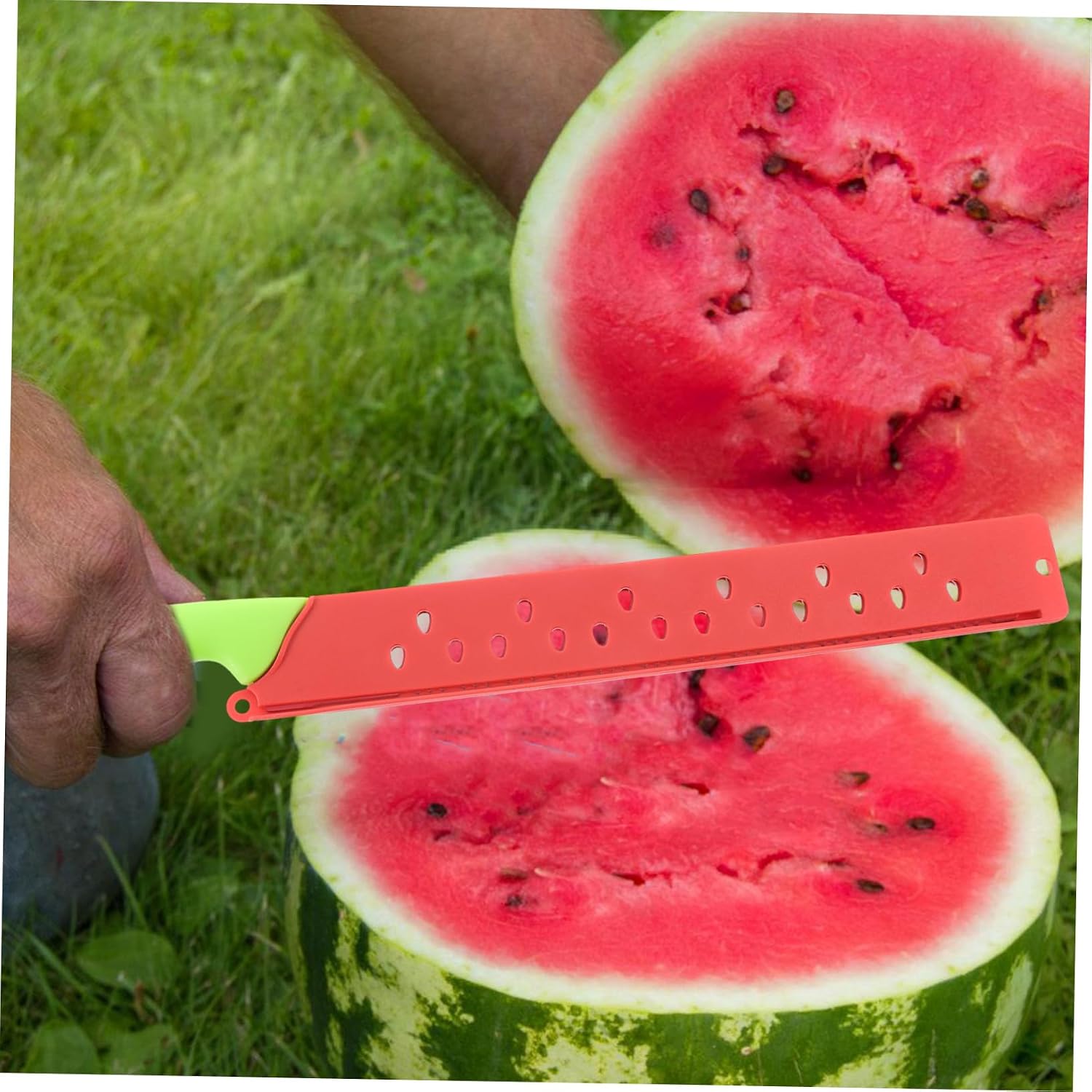 Cabilock Multifunctional Watermelon Cutter Tool Slicer for Cutting and Serving Kitchen Gadget for Home Use Lightweight and Easy to Clean