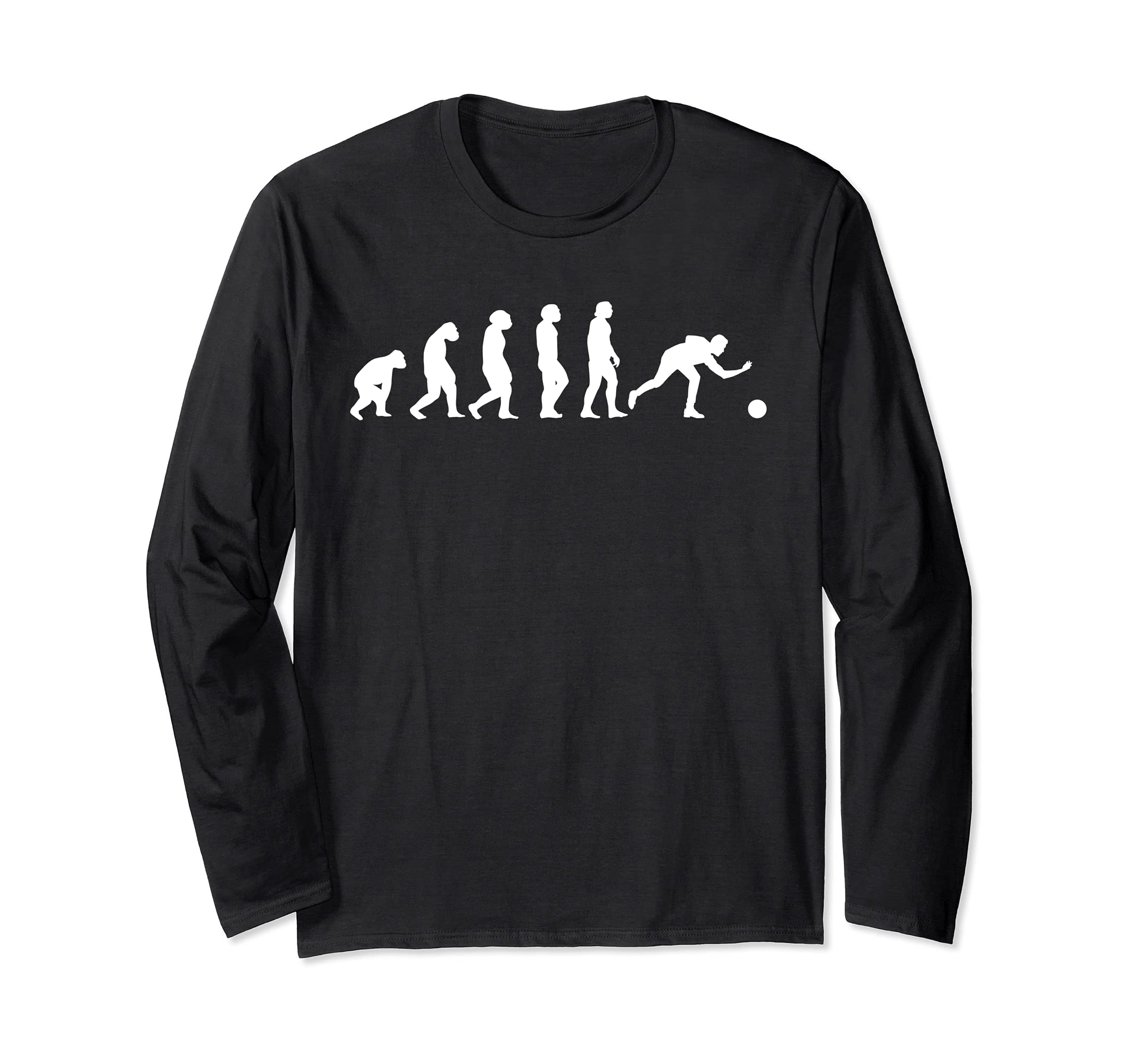 Bowling Bowler Evolution GiftsBowler Evolution Bowling Bowling-Player Bowl Tournament Long Sleeve T-Shirt