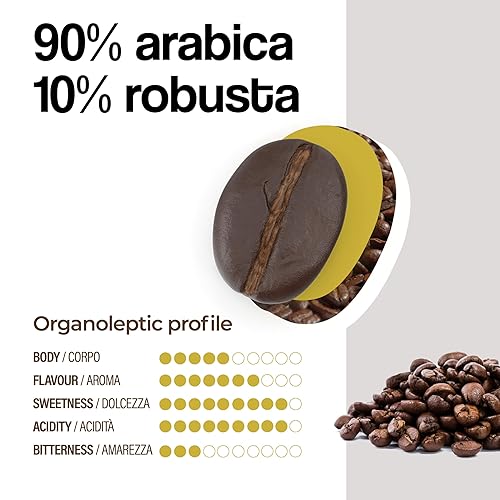 Miniatura 5 de Dongiò Caffè Espresso Milano, paquete de 50 cápsulas de café de una sola porción, ESE 1.732 in, tostado expreso ligero, café mezclado y tostado en