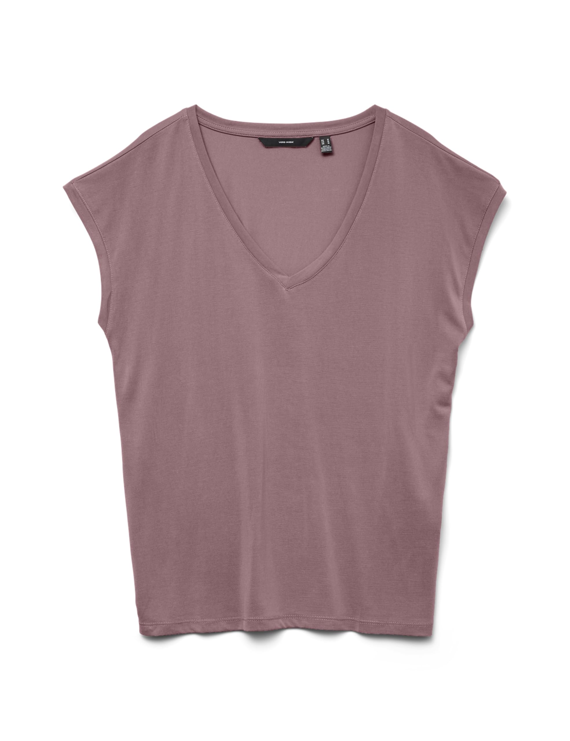VERO Moda Women's VMFILLI SS V-Neck Tee GA NOOS 10247666, Nostalgia Rose, XL