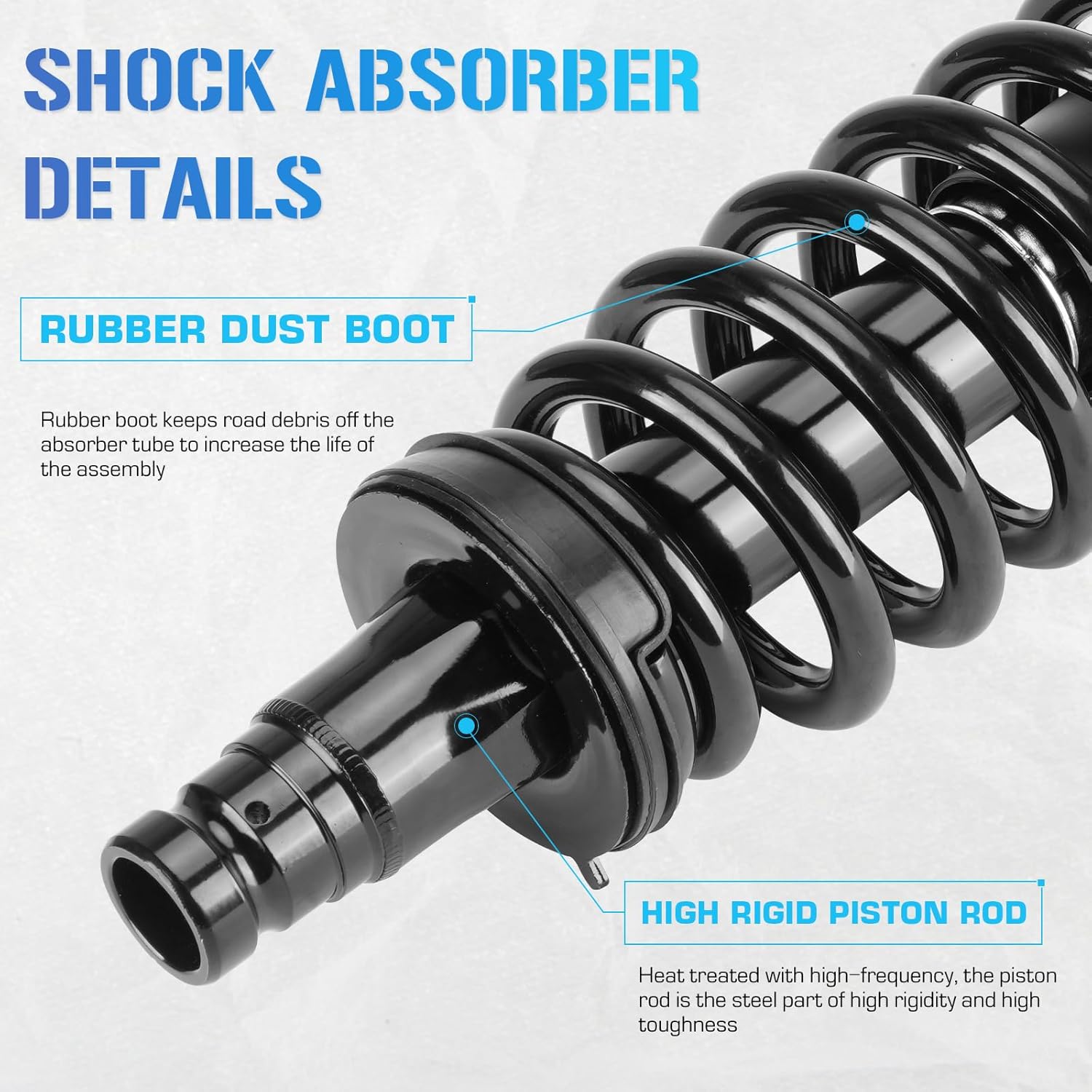 Rear & Front Struts w/Coil Springs Shock Absorbers for Buick Rainier 2004-2007, Trailblazer EXT/GMC Envoy 2002-2009, Isuzu Ascender 2003-2008, Saab 9-7X 2005-2008, Bravada SSR Replace 171341 37241