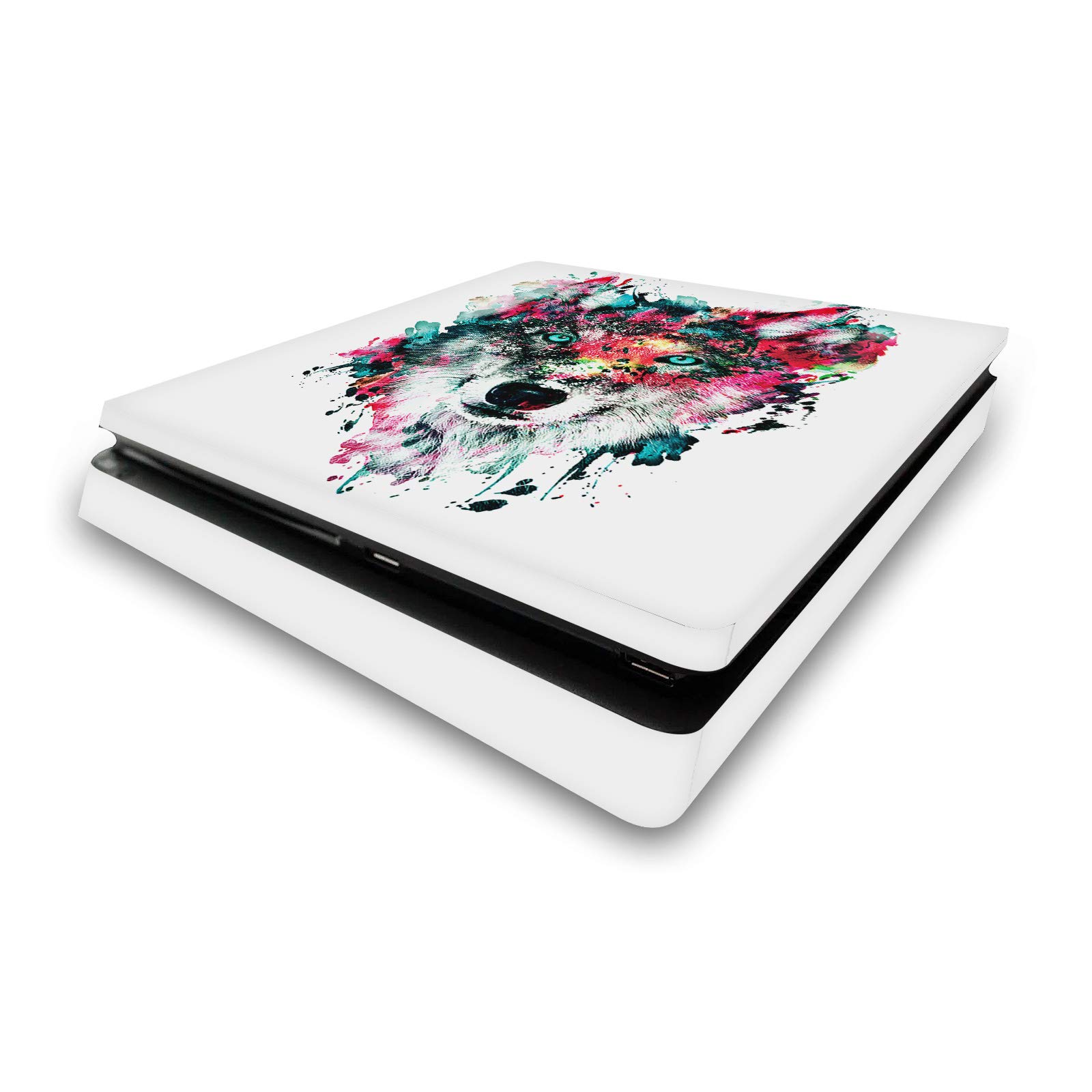 Skin loup PS4 Slim vinyle pour masquer les rayures de la console Sony - 7