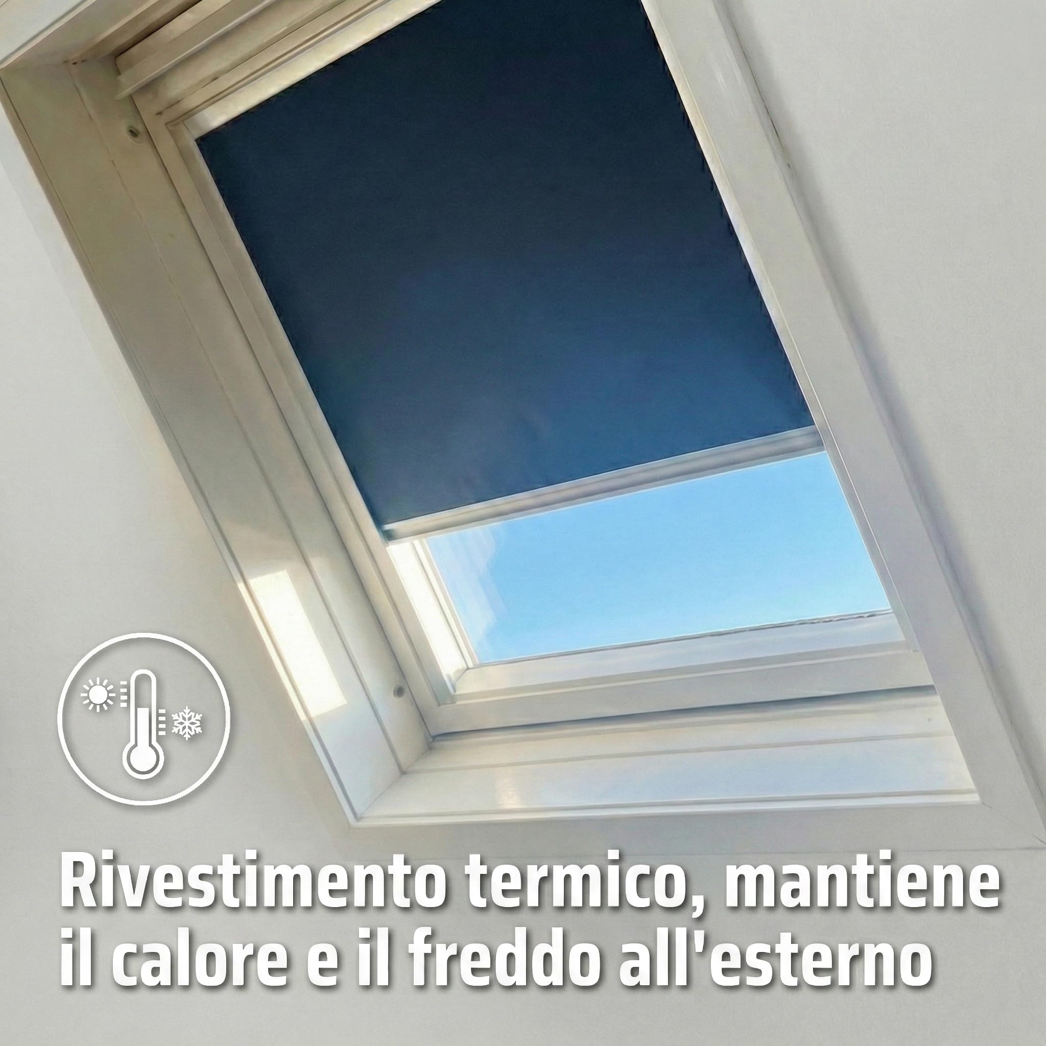 Cocoon® Tenda per finestra da tetto - Oscurante - Grigio - Compatibile con Velux: PK04