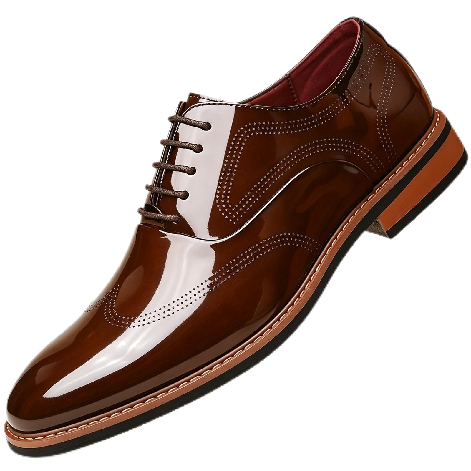 Scarpe da Eleganti Uomo in Pelle Classica Scarpe Oxford a Punta