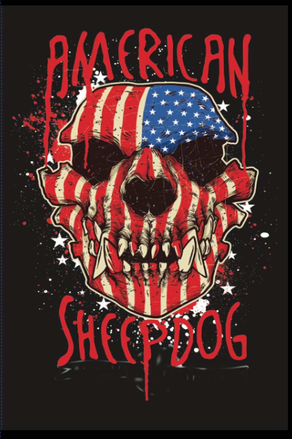 American Sheepdog: 6x9 inches, 120 pages, dotgrid, Notebook Paperback – 2 July 2021