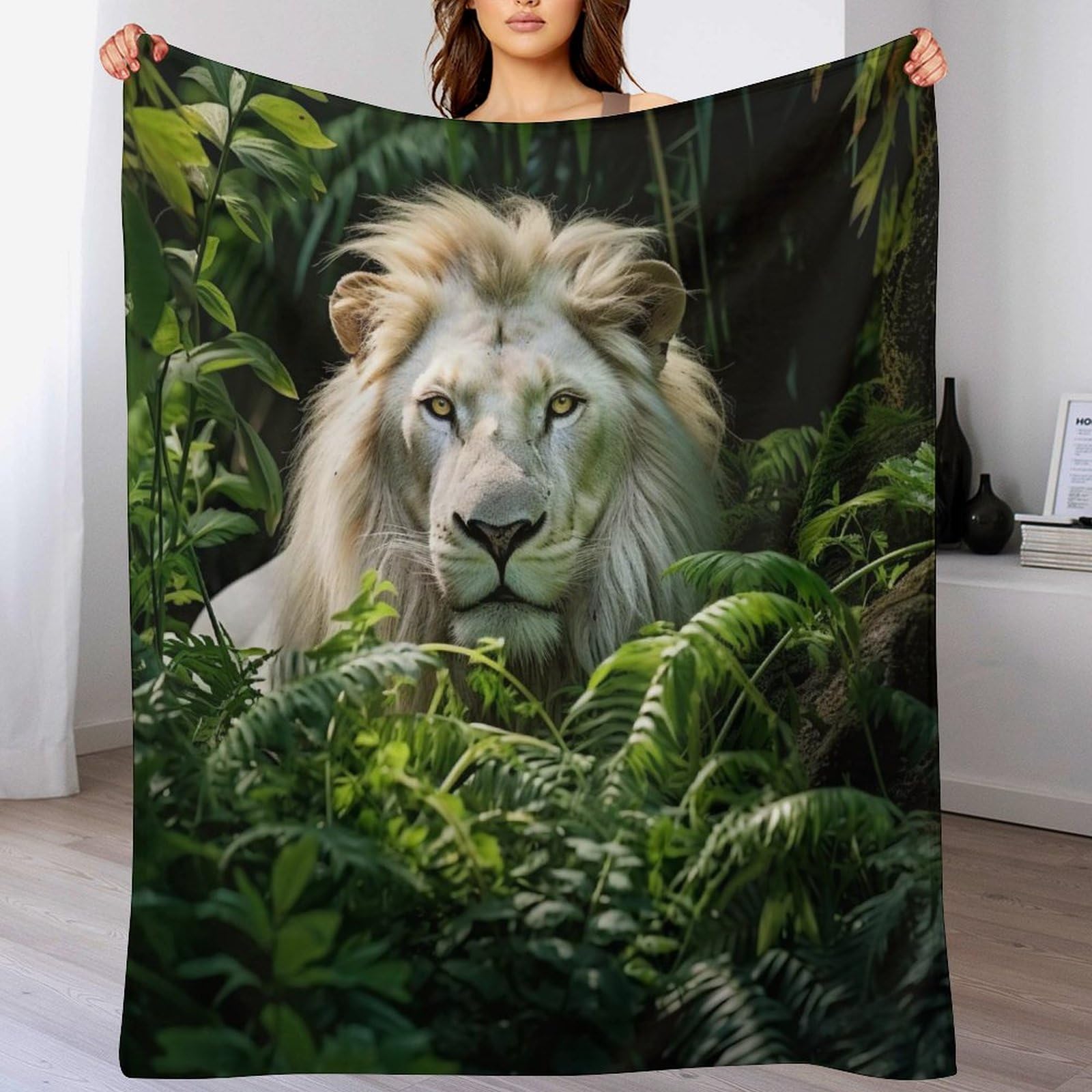 Manta de león, manta de franela suave perfecta para regalar en cumpleaños y fechas especiales