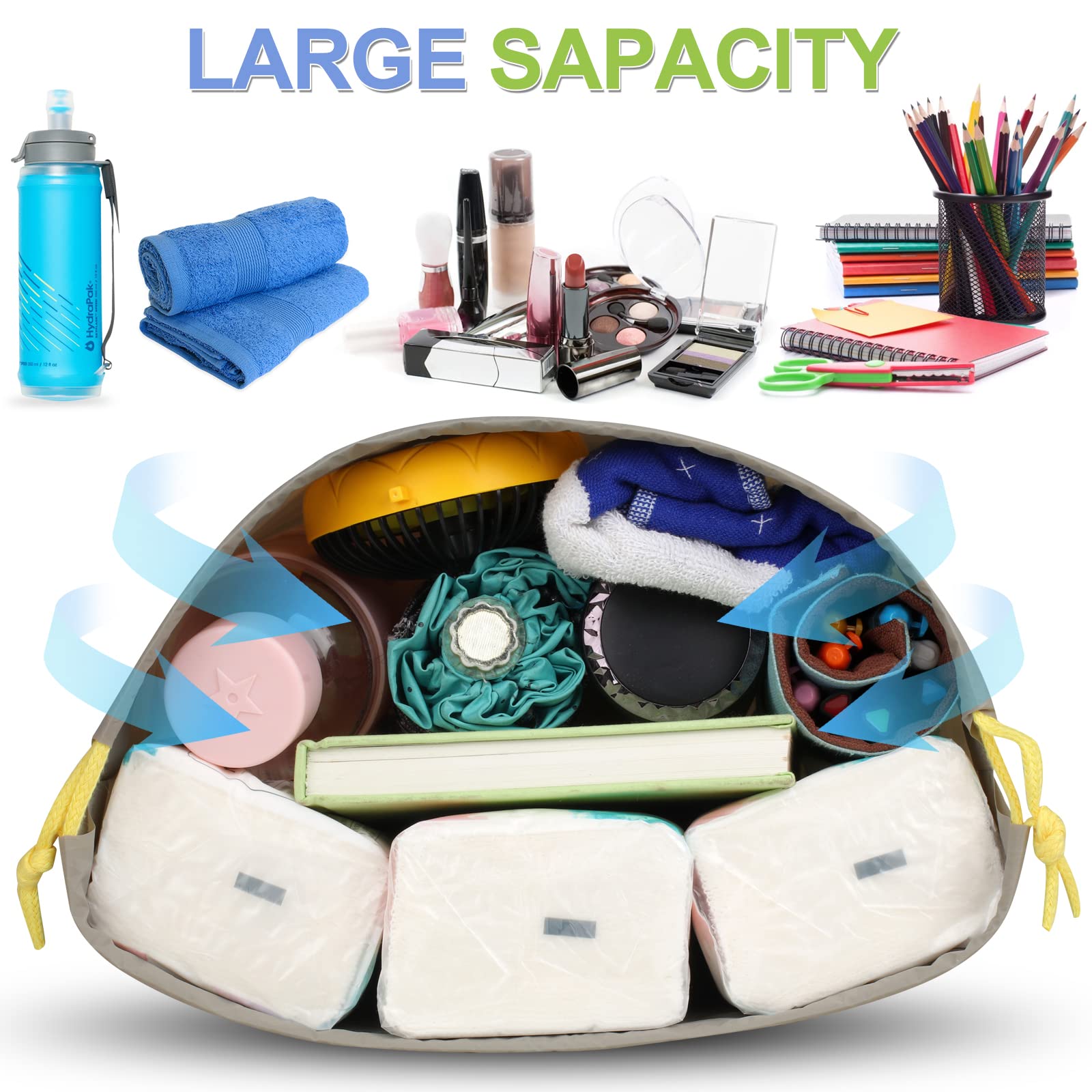 Annhao Impermeabile Sacca Sportiva, 10 Pcs da Ginnastica, Asilo, per Palestra Borsa da Viaggio Zainetto Scarpe Scuola Stoffa per Bambini Adulti
