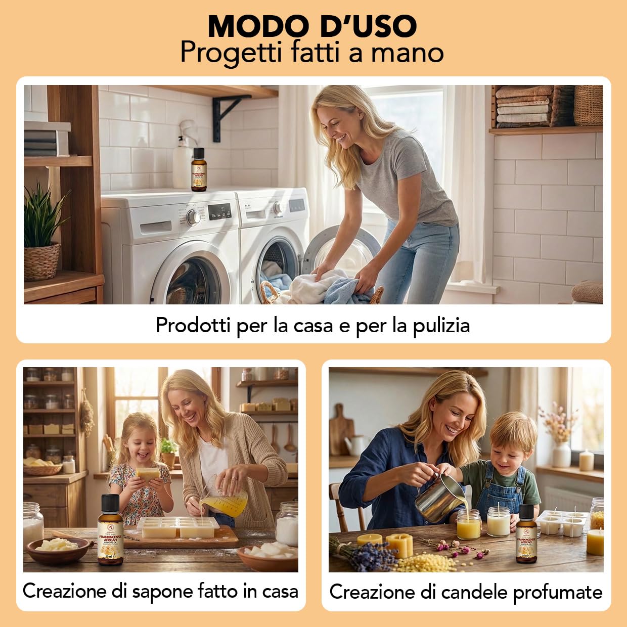 Olio Essenziale di Incenso Africano 50 ml – per Diffusori e Aromaterapia | Per aromaterapia, diffusori e lampade; saponi e candele; profumo per la casa; aroma caldo speziato; profumo d’ambiente