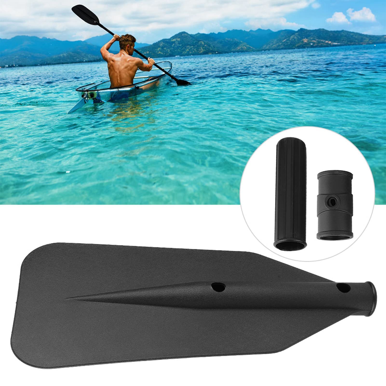 Culnflun Plastic Paddle Blade Handle Oar Accessories for Kayak Yacht Canoe Portable Lightweight
