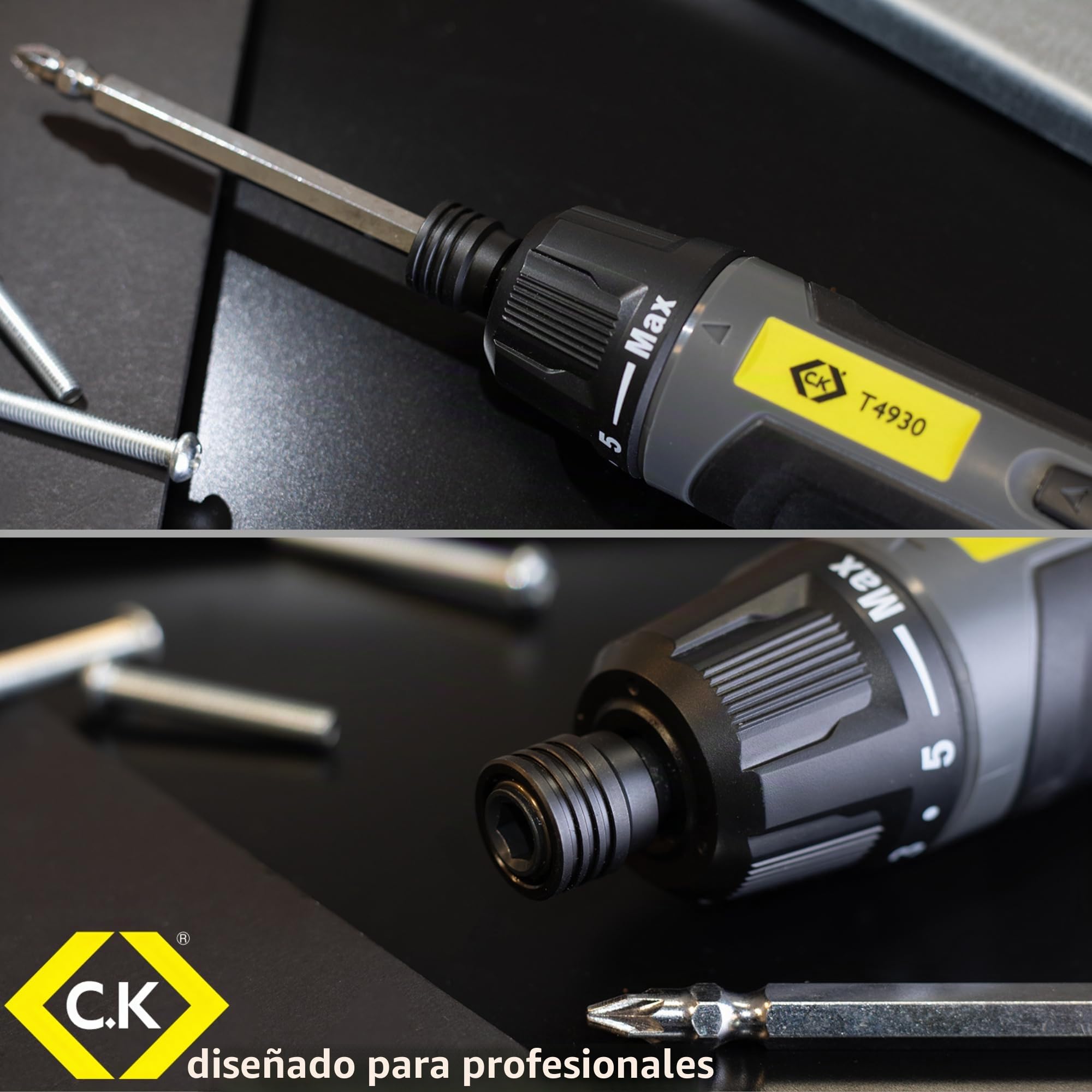 Destornillador eléctrico con torque ajustable