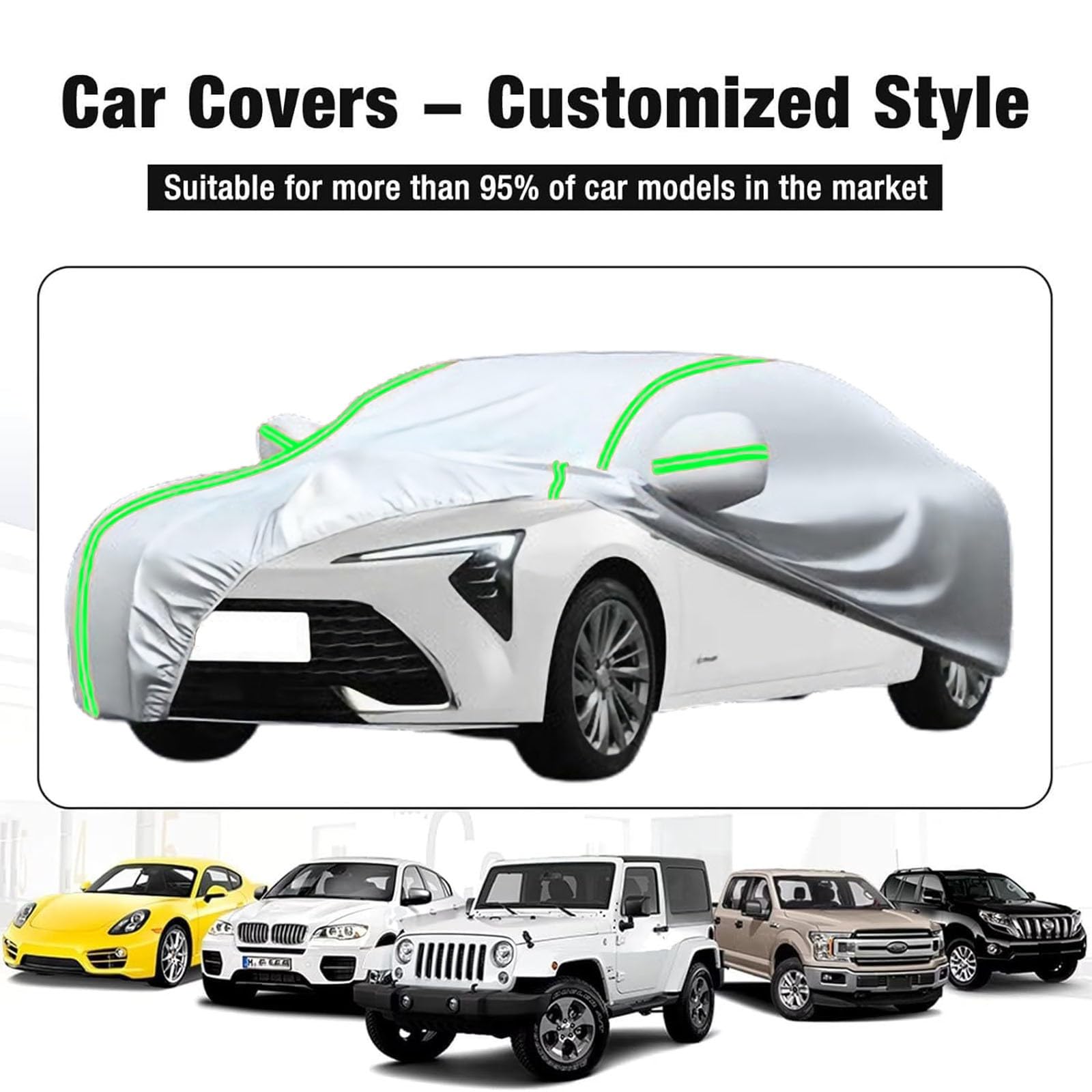 Fundas Coche Exterior Impermeable para Ford Focus Sedan, Funda Protectora para Coche sin Garaje, Alta Elasticidad, Anti-UV Resistente Al Polvo Lluvia Nieve