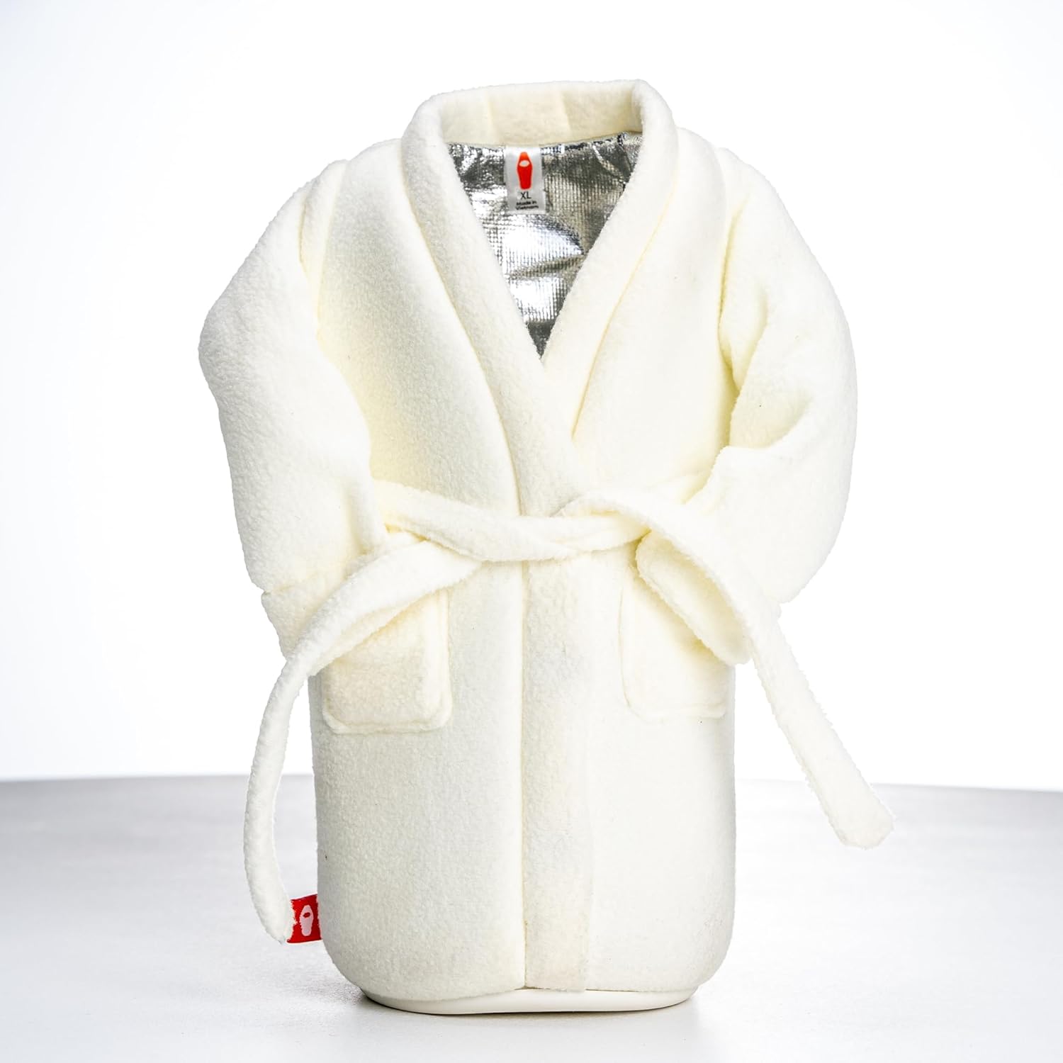 Puffin The Resort Robe Insulated Wine and Champagne Bottle Cooler Sleeve with Non Slip Base for 750ml Bottles, Beverage Insulator That Keeps Drinks Cold Longer