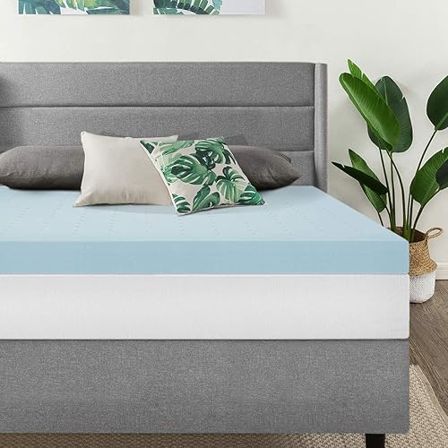 Miniatura 18 de Best Price Mattress - Sobrecolchón de espuma viscoelástica ventilada de 1.5 pulgadas con infusión de gel refrescante, certificado CertiPUR-US,