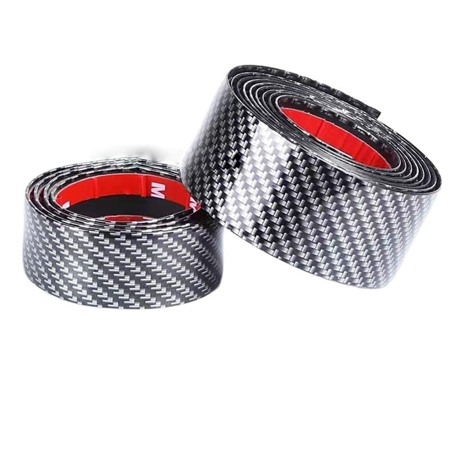 Pegatinas de Goma Fibra Carbono para Coche, película Protectora para Puerta, para Bordes, antiarañazos, protección umbral(7cm X 1M)