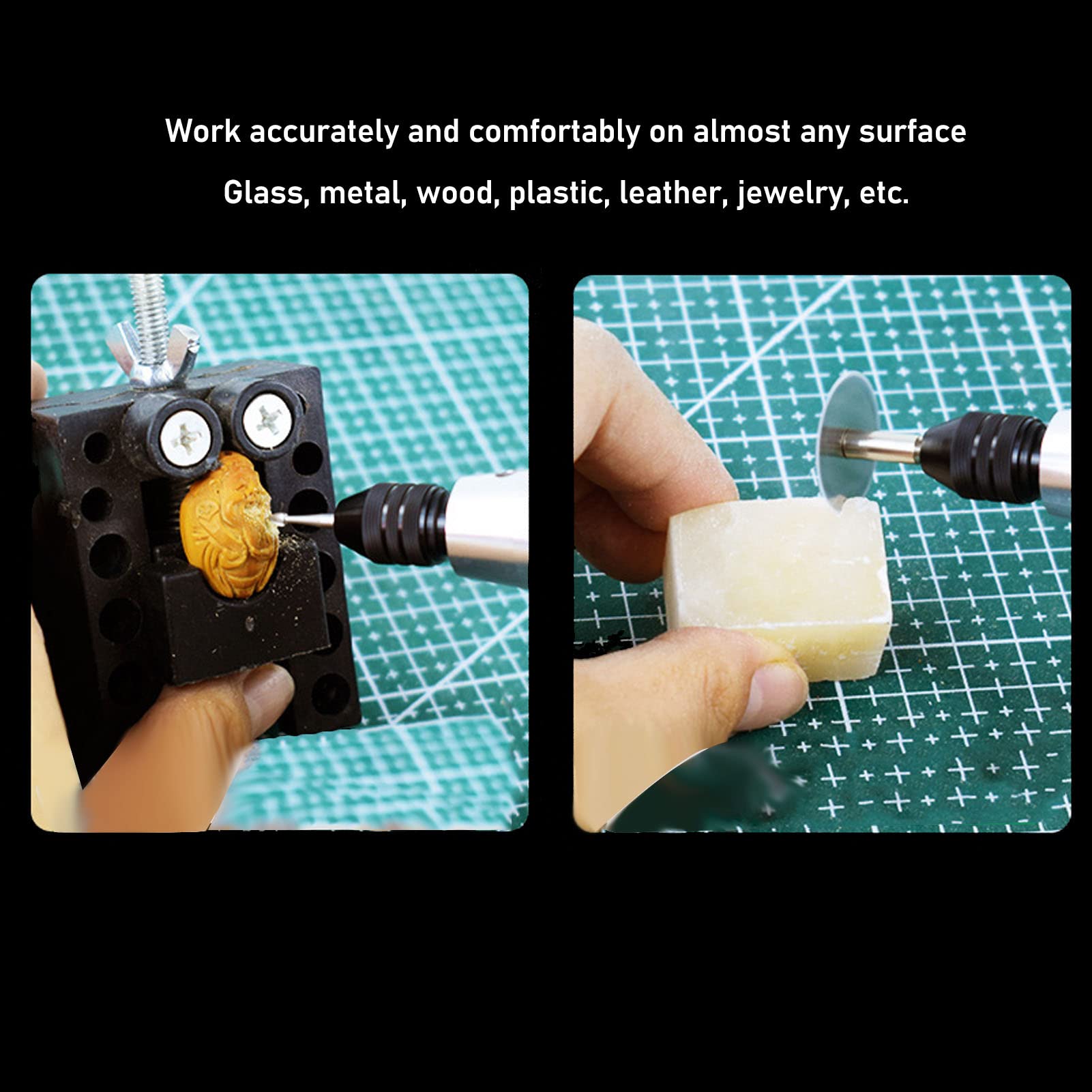 Pluma de pulido eléctrica 3.7V para manualidades, micrograbador dinámico y herramienta de grabado para artistas, joyeros y amantes del bricolaje, 3500-13000 rpm