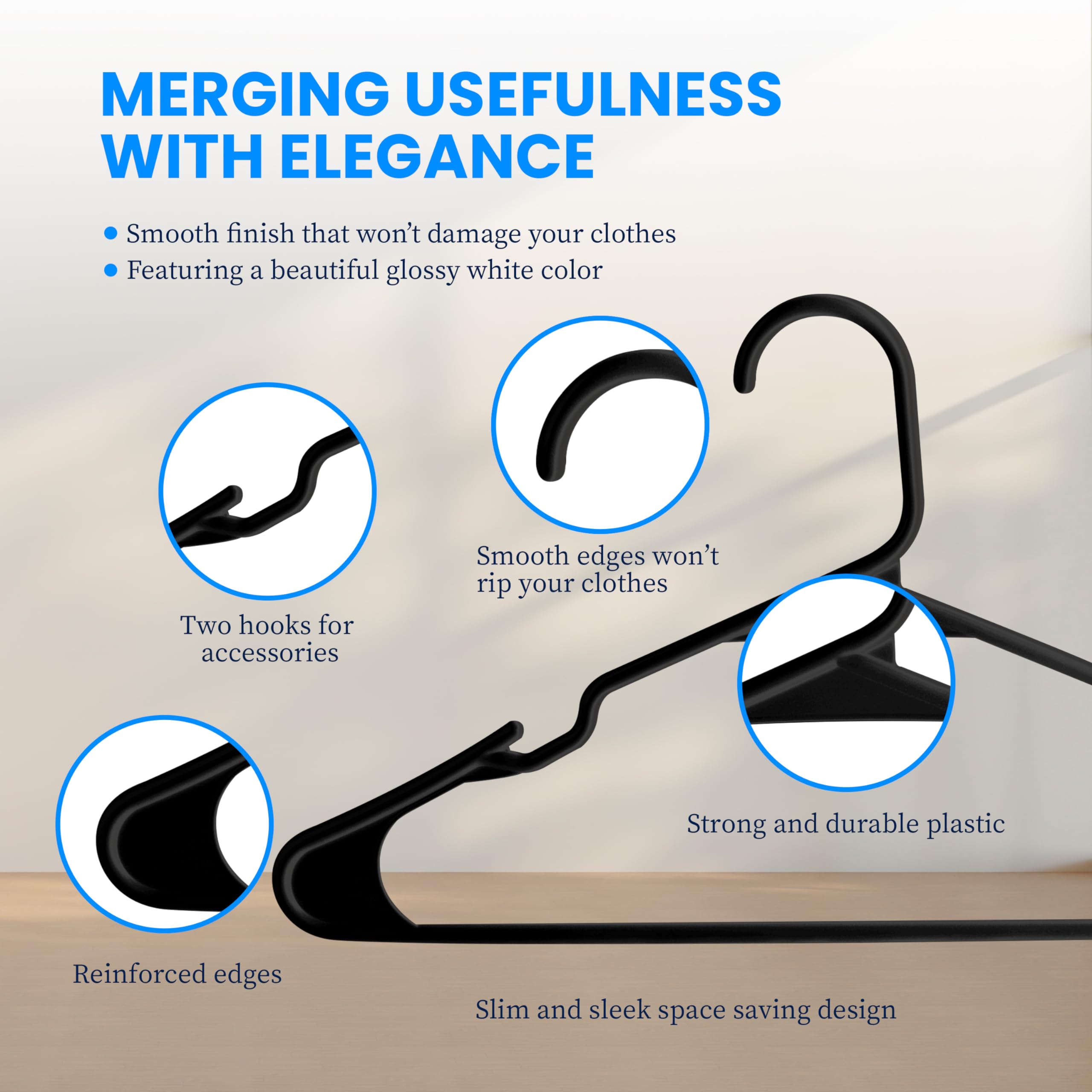 Lot De 8 Cintres De Placard à 4 Griffes, Rotatifs à 360 Degrés