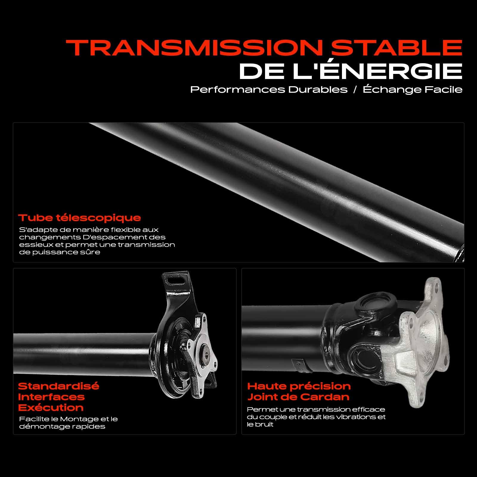 Frankberg Arbre de transmission, arbre de cardan, essieu avant 9064103401 | Compatible avec: Sprinter 5-T Box B906, Plateau/châssis C.r.a.f.t.e.r 30-50 2F, Autobus Sprinter 35-T B906