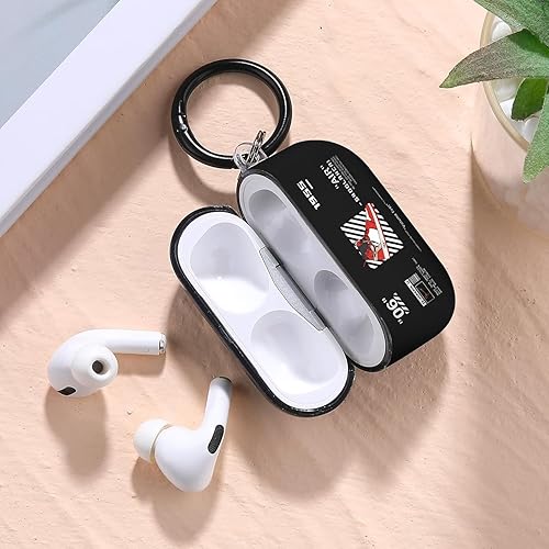 Vista 82 de Funda para Airpods Pro Air Sports Shoes, funda protectora de TPU suave resistente para Apple Airpod Pro con llavero para mujeres y hombres, azul