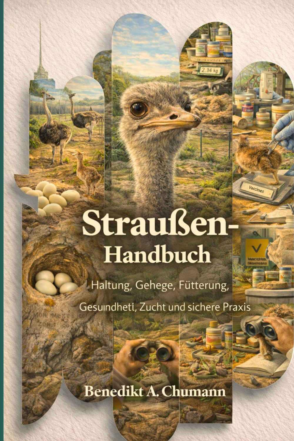 Straußen-Handbuch: Haltung, Gehege, Fütterung, Gesundheit, Zucht und sichere Praxis