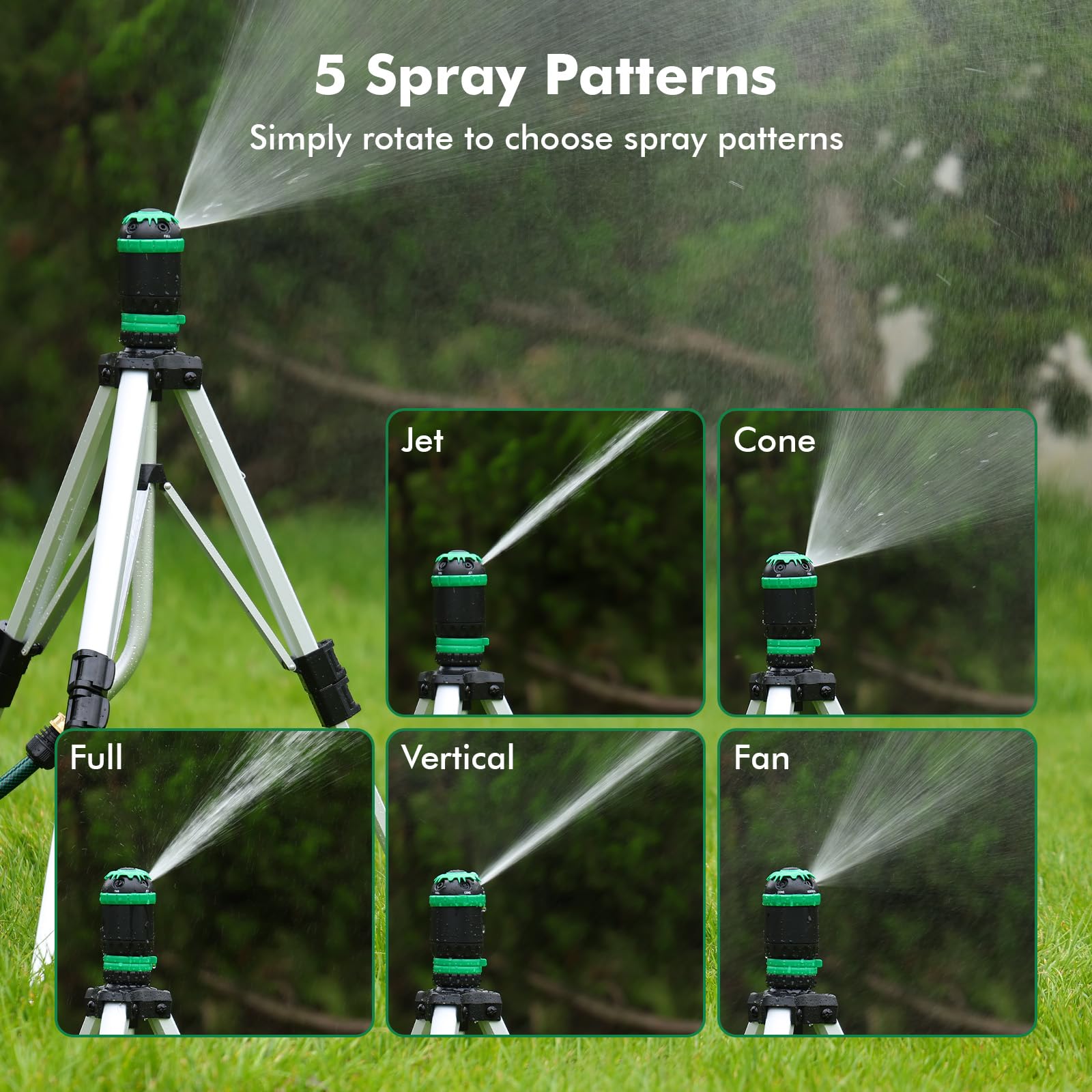 RESTMO Sprinkler mit 36-Zoll-Stativ